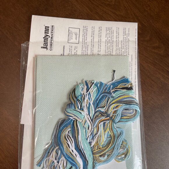 Vintage Janlynn Bottlenose Dolphins Counted Cross Stitch Kit 106-27 NEW UNSEALED - Picture 4 of 6